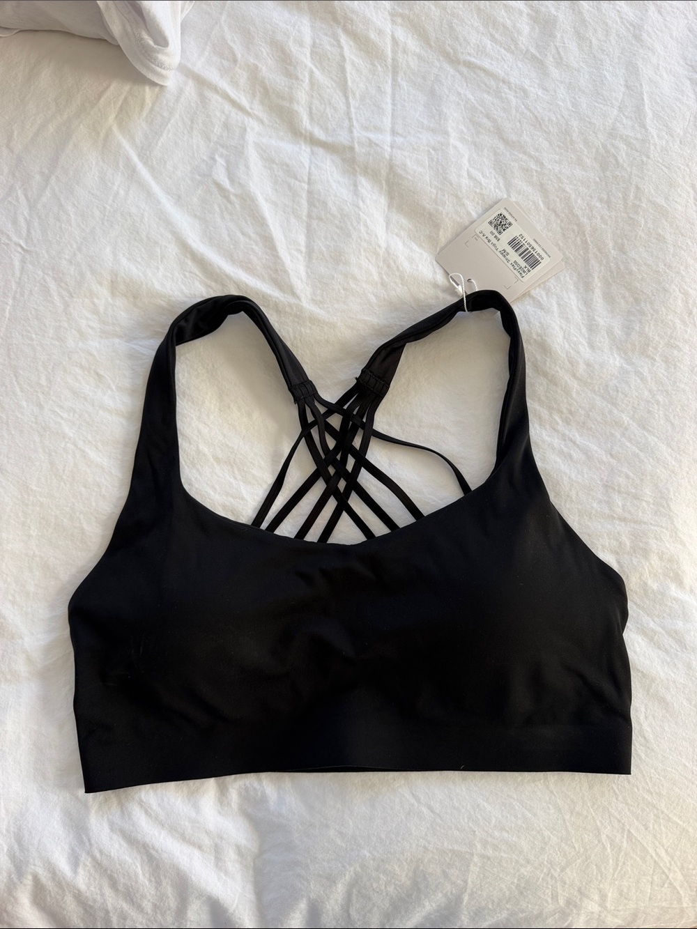 lululemon athletica Black Strappy-Back Sports Bra